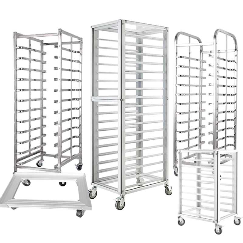 Kitchen Baking Trolley - 상업용 알루미늄 베이킹 트레이 트롤리 다층