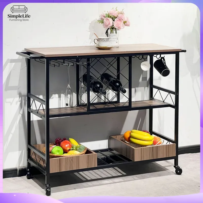 Kitchen Baking Trolley - 다용도 주방 카트, 수납 선반, 이동식