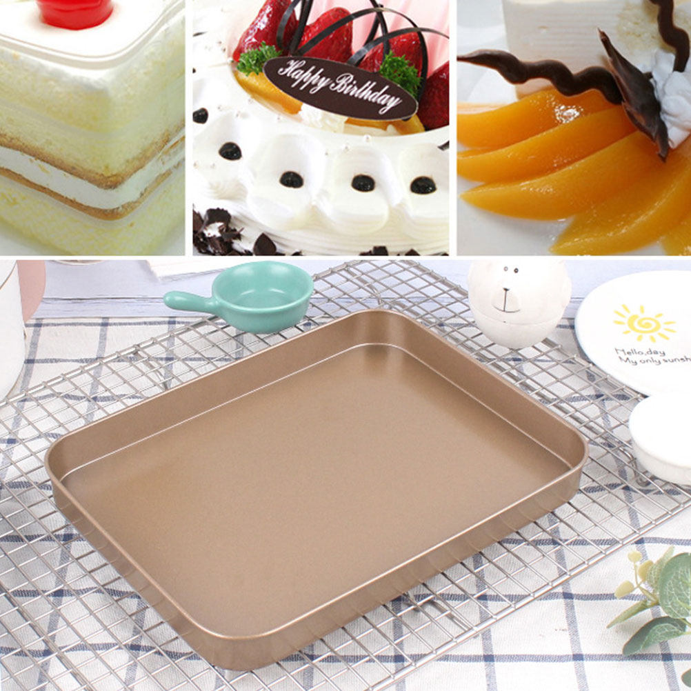 Kitchen Baking Tray - 탄소강 직사각형 케이크 팬 10인치 논스틱