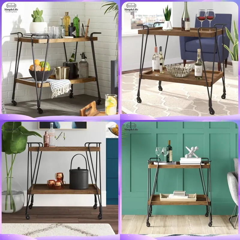 Kitchen Baking Trolley - 바퀴가 달린 주방 트롤리, 요리, 베이킹,