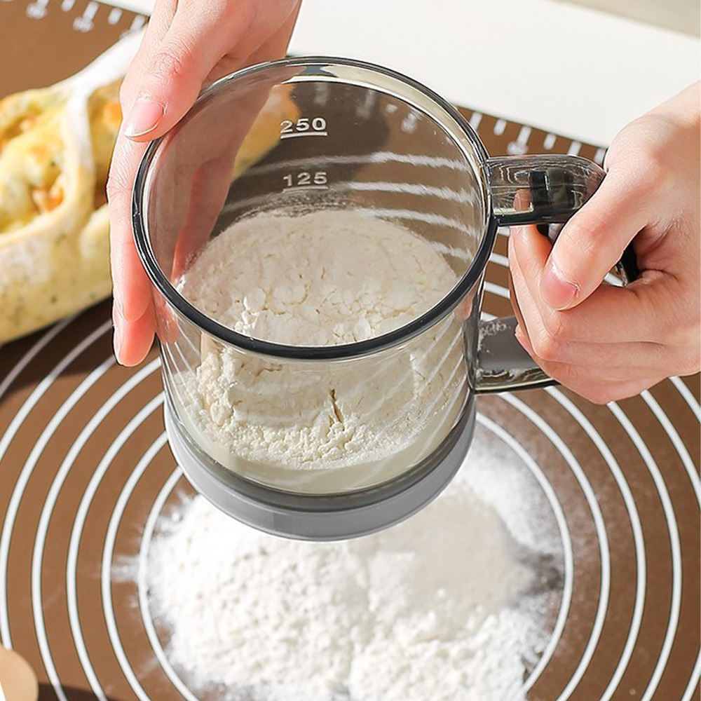 이중 레이어 밀가루 체망 베이킹 도구, 손잡이가 있는  - Baking Powder Kitchen 리뷰 및 가격