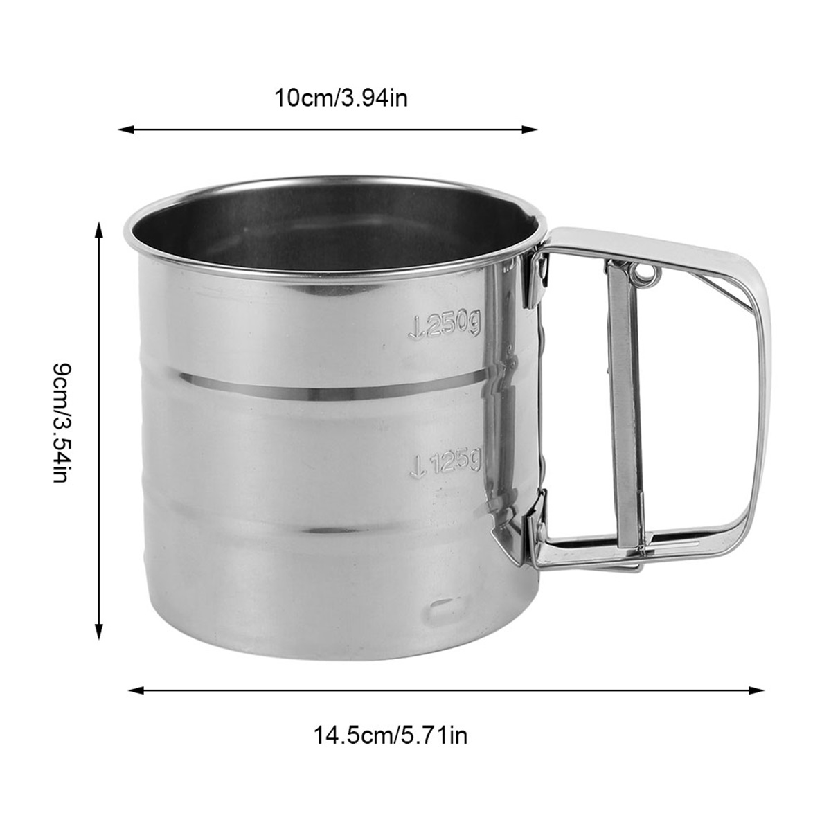 Sifter 채반 스테인레스 스틸 밀가루 체 컵 파우더 - Baking Powder Kitchen 리뷰 및 가격