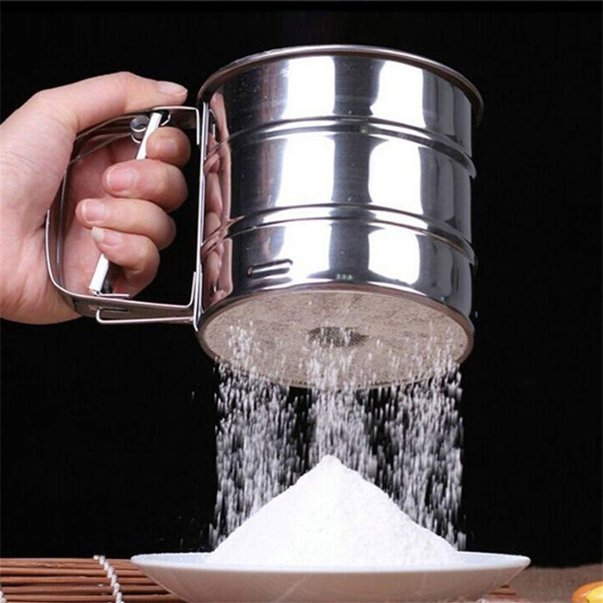 Sifter 채반 스테인레스 스틸 밀가루 체 컵 파우더 - Baking Powder Kitchen 리뷰 및 가격