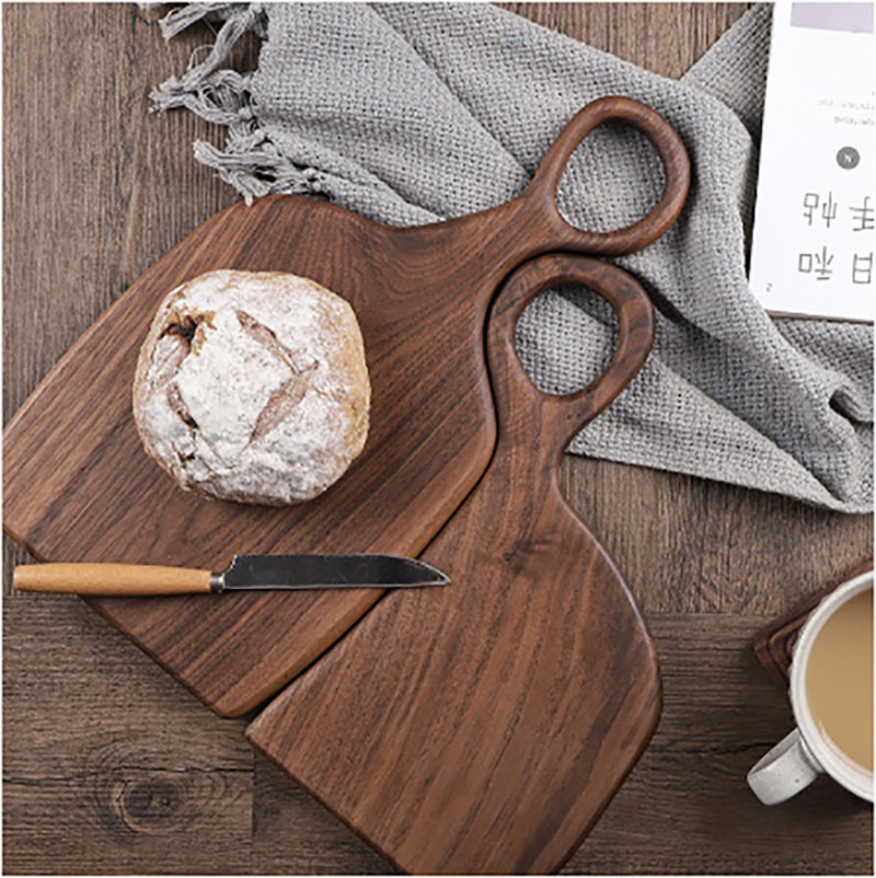 검은 호두 단단한 도마 나무 트레이 피자 보드 도마 주 - Kitchen Baking Tray 리뷰 및 가격