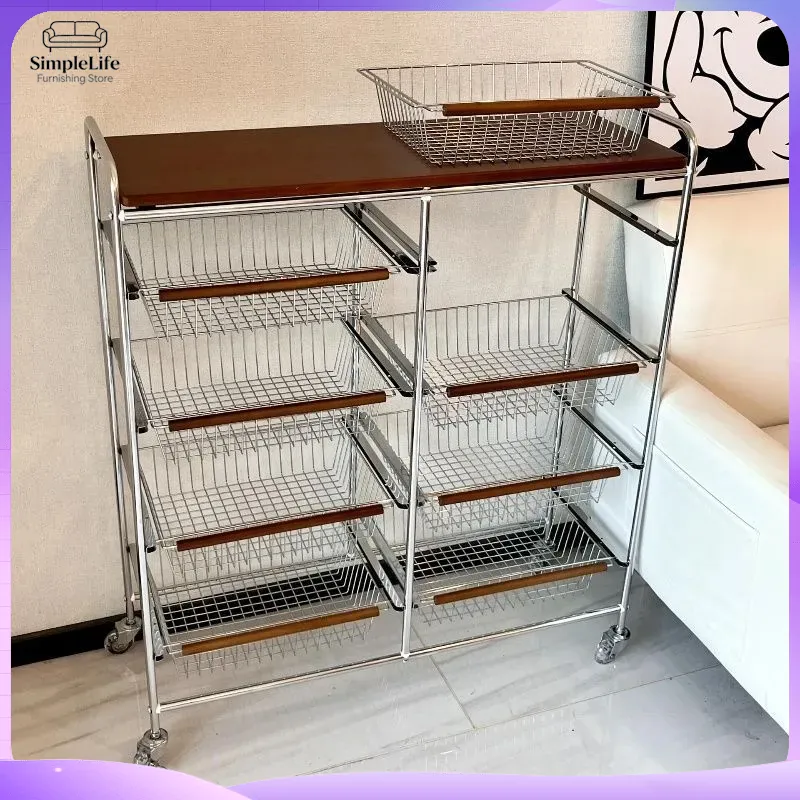레트로 주방 카트 바퀴 달린 이동식 수납 트롤리, 요리 - Kitchen Baking Trolley 리뷰 및 가격
