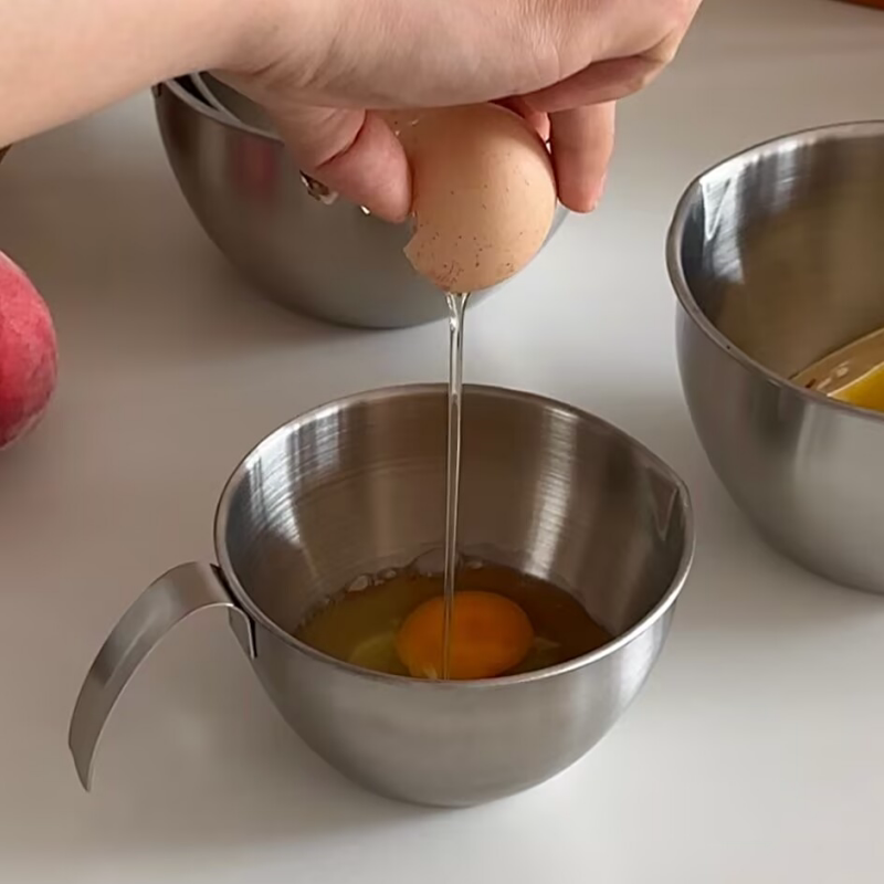 손잡이가 있는 스테인레스 스틸 계량 믹싱 볼 304 금 - Kitchen Baking Bowls 리뷰 및 가격