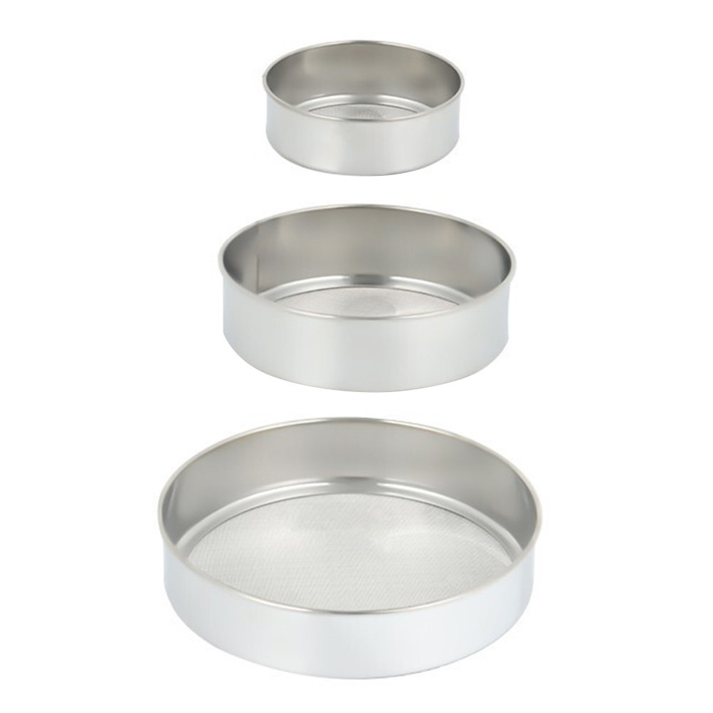 3Pcs 스테인레스 스틸 밀가루 체 세트 베이킹 코코아 - Baking Powder Kitchen 리뷰 및 가격
