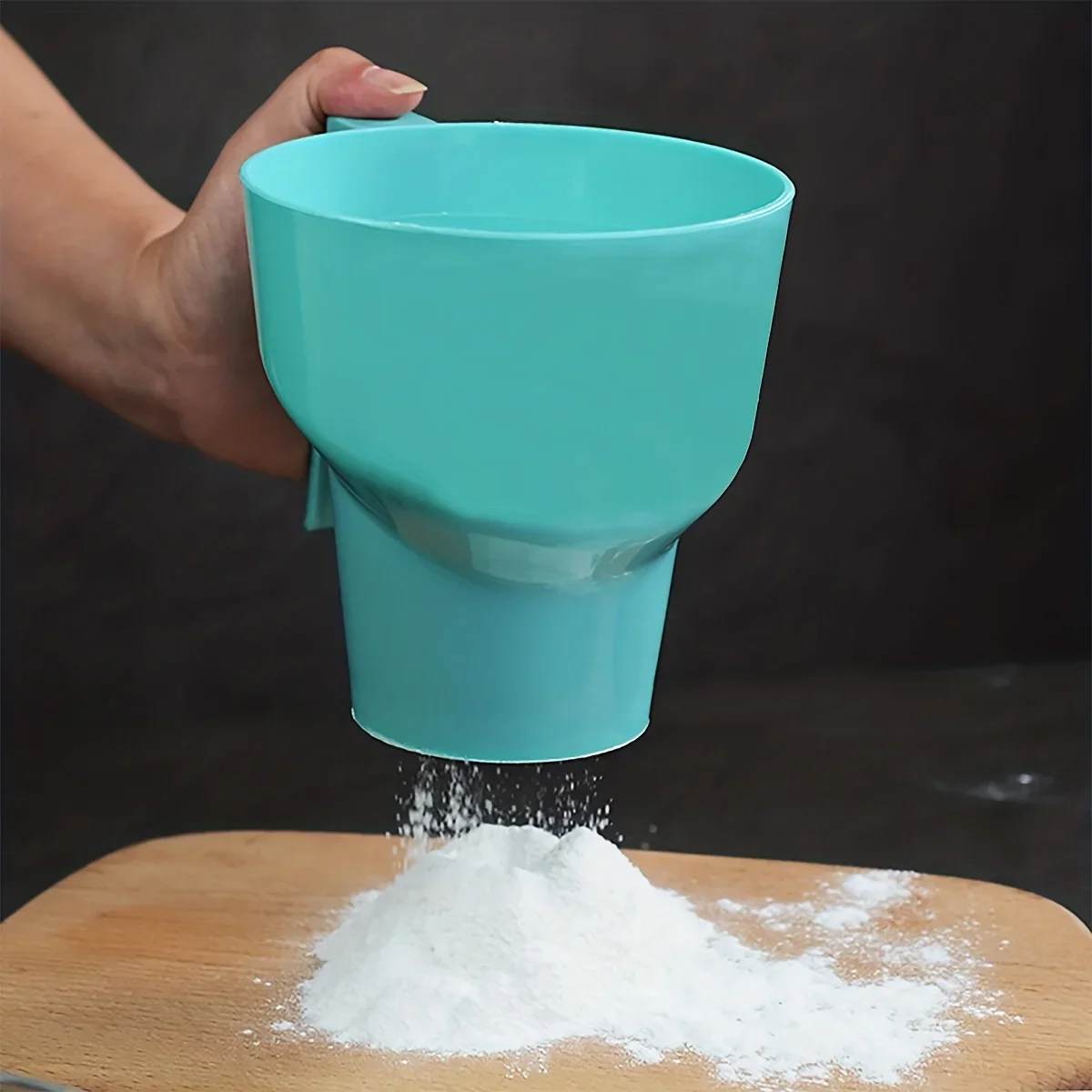 1개-주방용품 컵형 반자동 필터 스크린 베이킹 도구 휴 - Baking Powder Kitchen 리뷰 및 가격