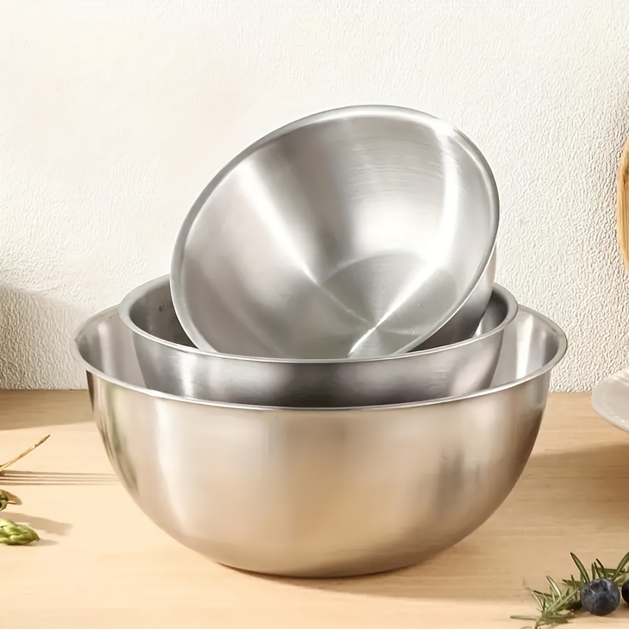 3개 스테인리스 스틸 샐러드 볼 세트, 믹싱 볼, 베이 - Kitchen Baking Bowls 리뷰 및 가격