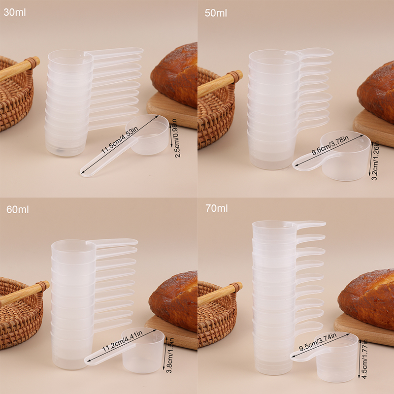 10Pcs 15/25/30/35g 투명 플라스틱 분유  - Baking Powder Kitchen 리뷰 및 가격